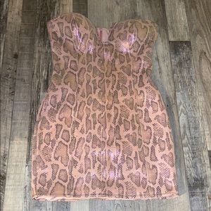 Tube top dress from Draya Superdown collection